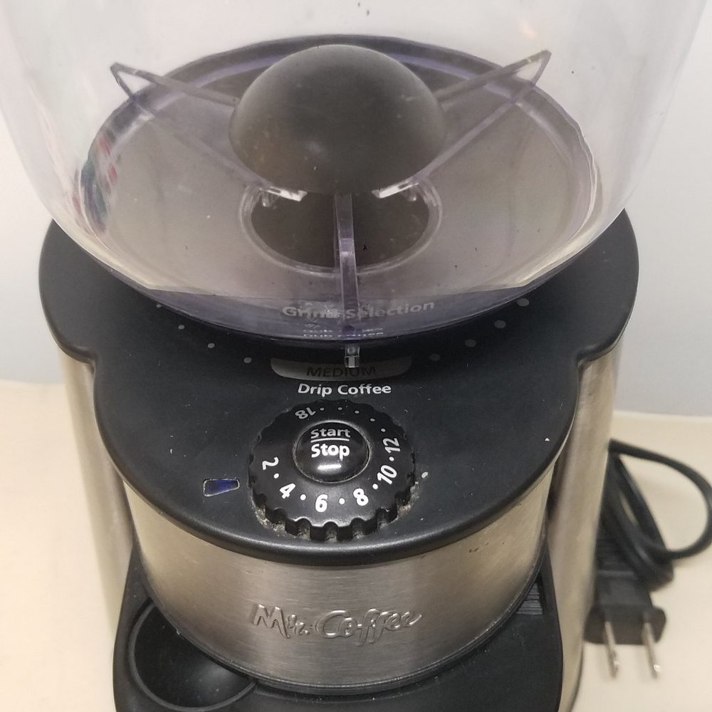 Mr. Coffee Automatic Burr Mill BVMC-BMH23-WM Grinder Electric Stainless & Black - Picture 3 of 12